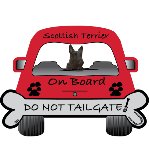 234 327d94a49f0911a968b4803f68946f57 Scottish Terrier On Board Magnet