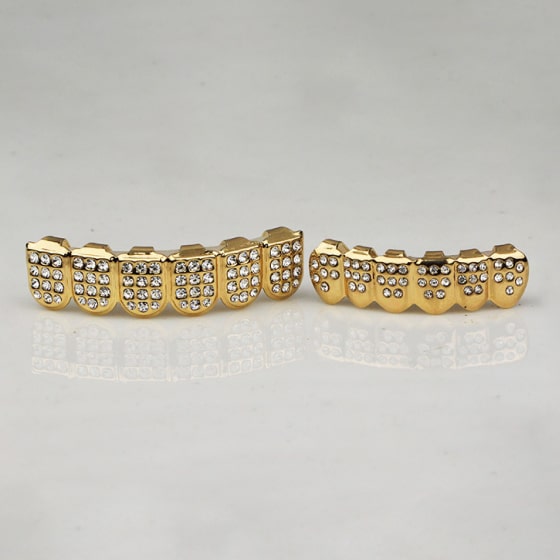 3512 34d2c48e9e8d8bc3262ae677cb018792 Faux Diamond Golden Grills