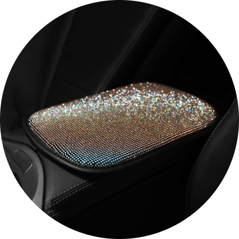 3876 2d63a92fd4e412507f6b3ca3801bdb28 Blinged Out Rhinestone Center Console Cover