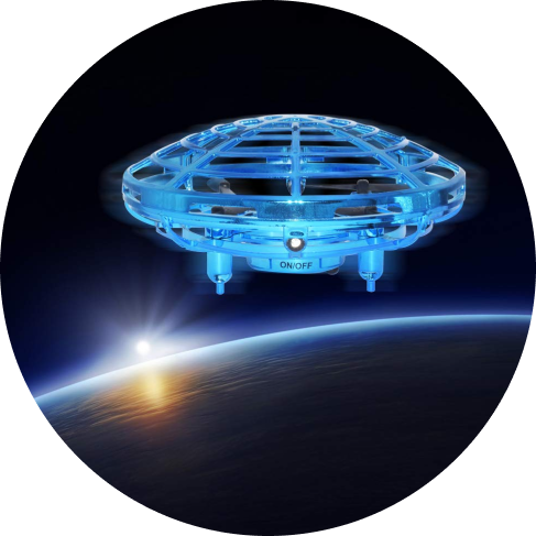 4768 6b0b7b Gravity Defying Flying UFO Toy